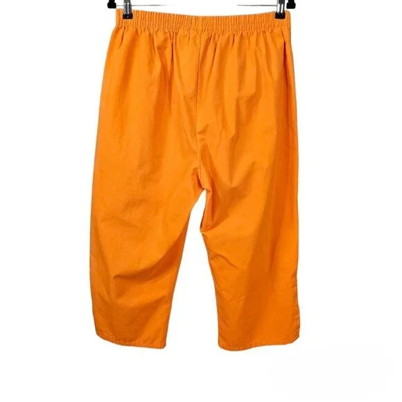 🏆377 Jennifer Lauren Cutout High Waist Pull On Capri Pants - Picture 6 of 6